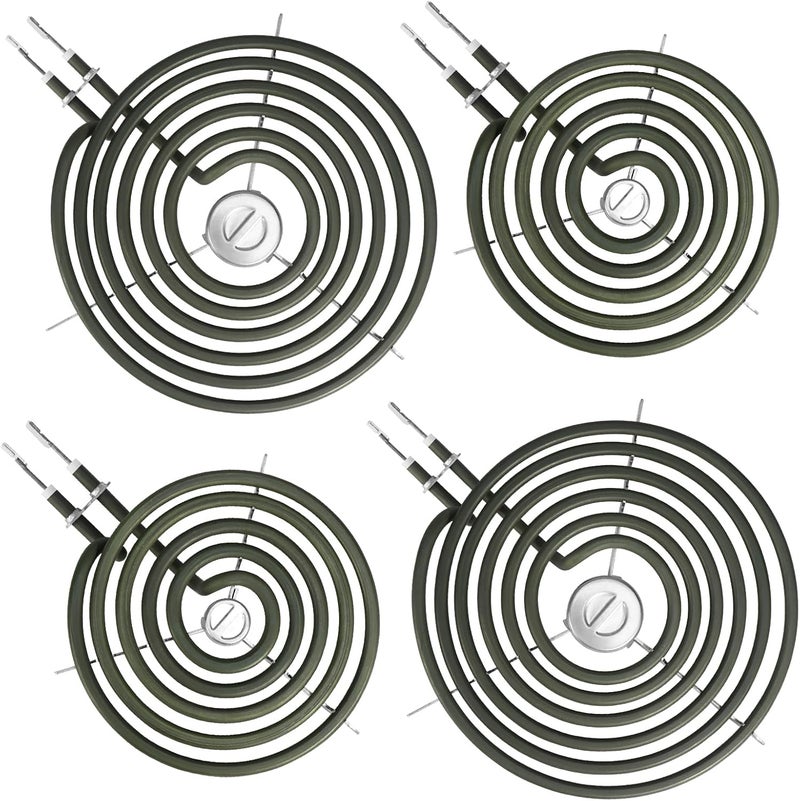 S-Union Upgraded WB30M1 WB30M2 Electric Stove Burners Replacement for GE Hotpoint Stove Element,Electric Range Burner Stove Coil for GE Stove Burner Replacement Parts,for GE Stove Top Element Burner (4 Pack) - Image 1